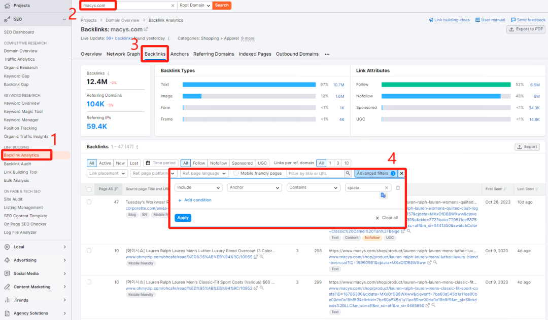 Semrush | 快速找到竞品的联盟营销合作网站 配图 2