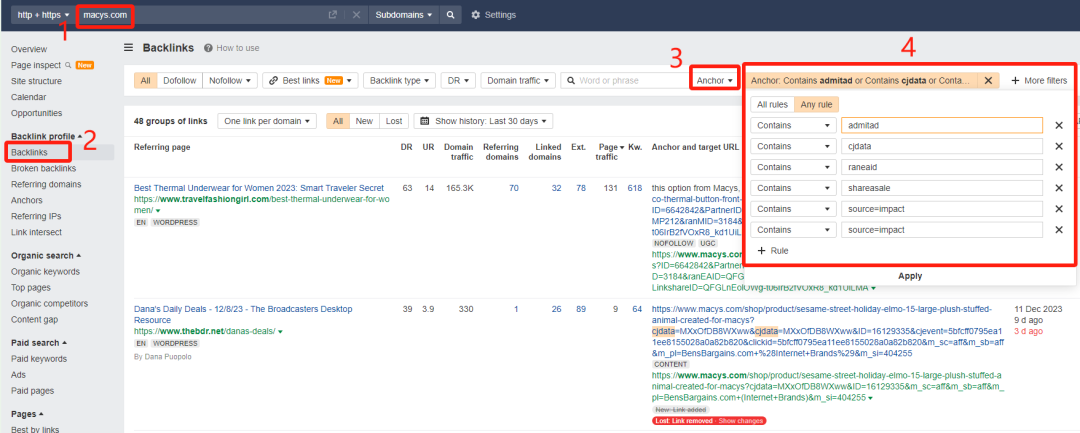 Semrush | 快速找到竞品的联盟营销合作网站 配图 4